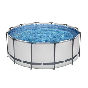 Piscine gonflable portable WANZHUO de grande taille pour la famille, pour l'extérieur, en PVC, avec structure en métal durable - Product Image 4