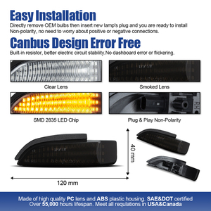 Luz Intermitente Dinámica Ámbar para Espejo Lateral, para Toyota <span class=keywords><strong>Yaris</strong></span> JPP Camry <span class=keywords><strong>Hybrid</strong></span> 2011-2014, Mercado Europeo - Product Image 3