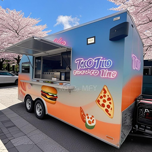 Remorques mobiles de concession 2025 entièrement équipées pour la vente de pizzas, de barbecues et de restauration rapide avec cuisine complète - Product Image 1