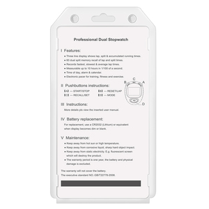 Chronomètre numérique professionnel de poche, horloge, pour sport, entraînement, chronographe, en stock - Product Image 6