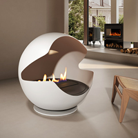 Cheminée au bioéthanol sur pied, foyer d'intérieur à alcool, décoration de flamme nue, foyer sans fumée, décoration moderne pour la maison