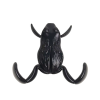 Leurre souple en silicone 35mm 43mm, 6 couleurs, imitation grenouille, flottant et nageant, pour la pêche à la carpe en eau douce, OEM DW38