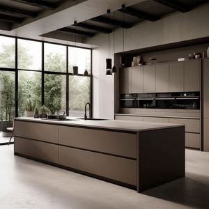 Meubles de cuisine modernes haut de gamme, design sur mesure pour villa, armoires de cuisine modulaires laquées blanches modernes, vente en gros - Product Image 5