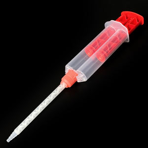 Seringue double en plastique 1:1 de 24 ml, distributeur d'adhésif époxy, <span class=keywords><strong>cartouche</strong></span> vide à double corps pour mélange de colle bi-composant AB - Product Image 6
