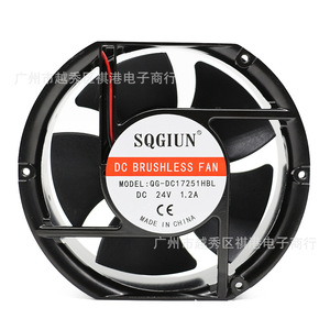 พัดลมไร้แปรงถ่าน Sqgiun Dc ขนาด 17 ซม. 24V 1.2A สำหรับระบายความร้อนอินเวอร์เตอร์ - Product Image 1