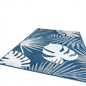 Tapis d'extérieur personnalisé en plastique, grand format, antidérapant, résistant aux taches, rembourré, style moderne et épuré, nouvelle technique de tissage, logo imprimé, pour la maison - Product Image 2