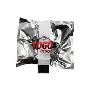 Custom LOGO Self Seal Adhesive Flap Poly Shipping Bag for Delivery Metallic Silver Mailer for Clothing <b>Hoodies</b> - Product Image 4