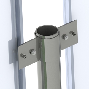 Sunforsonソーラー太陽光発電プラント垂直フェンス取り付けブラケット両面エネルギーソーラーファームフェンスシステム - Product Image 6