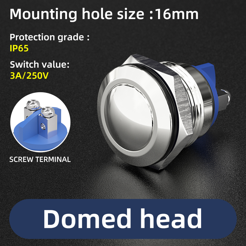 16MM 3A/250V Domed head Screws terminal