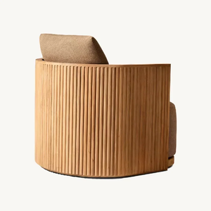 Conjunto de Sofás Modernos de Teca Sólida para Exteriores, Muebles de Jardín Impermeables, Adecuados para Patios, Terrazas, Villas, Hoteles - Product Image 3