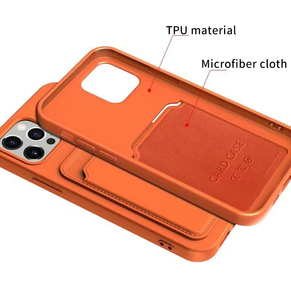 <span class=keywords><strong>Coque</strong></span> en silicone avec porte-cartes <span class=keywords><strong>pour</strong></span> <span class=keywords><strong>iPhone</strong></span> 16 15 14 Emplacement <span class=keywords><strong>pour</strong></span> carte de crédit <span class=keywords><strong>pour</strong></span> <span class=keywords><strong>iPhone</strong></span> 17 Titulaire de la carte de couverture arrière de téléphone portable en silicone - Product Image 5