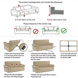 Popular estilo europeo <span class=keywords><strong>Monica</strong></span> funda de sofá elástico suave lavable sofá Protector sala de estar funda de cojín de sofá decorativa - Product Image 3