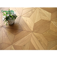 Parquet en bois d'ingénierie en chêne blanc, parquet Versailles, parquet Big Art, pour plus de 100 projets, expérience garantie