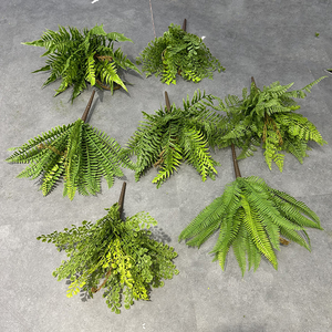 Livraison rapide, plantes artificielles réalistes, feuilles en latex, feuilles de fougère artificielles, buisson de verdure, décoration de plafond de mariage - Product Image 4