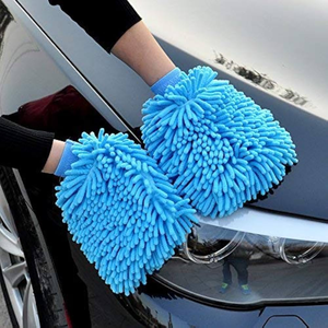 Gants en chenille double face 100g pour le detailing automobile, nettoyage des vitres, des roues, <span class=keywords><strong>microfibre</strong></span> corail, lavage de voiture, <span class=keywords><strong>gant</strong></span> de cirage - Product Image 3