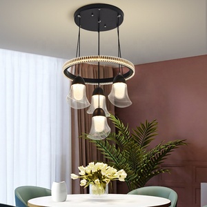 Luci di cristallo di lusso lampadari a LED luce pendente moderno soffitto appeso lampadario per la casa soggiorno tavolo da pranzo illuminazione - Product Image 5