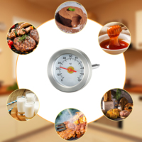 Termometer Makanan Dapur Presisi Tinggi SW 60mm, Pengukur Suhu Memasak, Dial Mudah Dibaca, Termometer Daging, Peralatan Dapur