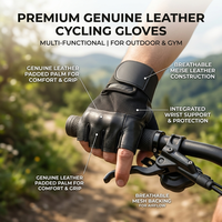 Gants de fitness unisexes respirants à demi-doigts avec fermeture magnétique pour le cyclisme, la musculation et les sports de plein air