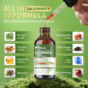Complément liquide de <span class=keywords><strong>Moringa</strong></span> OEM ODM avec Ashwagandha, Curcuma, Ceylan, Quercétine, Corossol pour les antioxydants et la santé de la peau - Product Image 2