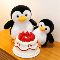 Nuevo Pingüino de Peluche de Simulación de 40cm, Lindo Muñeco de Tela con Relleno de Algodón PP, Adorno, Regalos de Cumpleaños para Niños, Muñeco para Máquina de Garras
