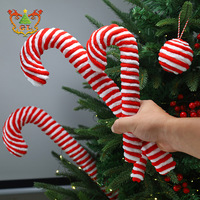 Décorations de Noël en forme de canne à sucre faites à la main, très vendues, écologiques, en peluche de haute qualité, pour la décoration intérieure, nouveauté Navidad, adorables