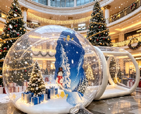 Dôme à bulles transparent gonflable géant personnalisé, tente tunnel, décoration de Noël pour l'affichage en centre commercial