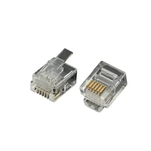 Ethernet Rj45 rj11 cabo conector fio telefone