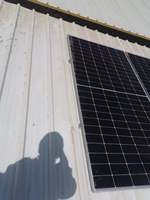 Système de montage de panneaux solaires sur rail en aluminium pour toiture, kit de montage de module de toiture 30 kW