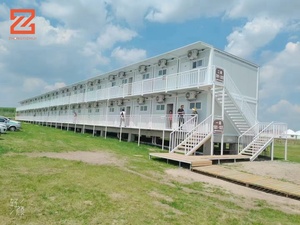 Fab nhà 2 tầng container di động nhà có thể gập lại bảng điều khiển bánh sandwich Cấu trúc thép cho văn phòng xây dựng trường học Nhà Văn phòng khách sạn - Product Image 3