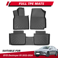 Tapis de voiture en gros d'usine pour BYD Destroyer 05 2022-2025 TPE tapis de sol de voiture antidérapants tapis 3D personnalisé