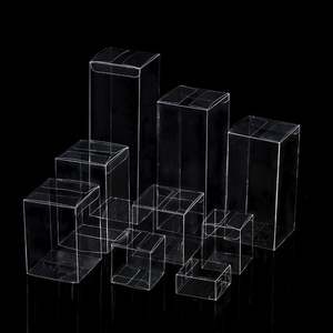 Caja de Embalaje Transparente de PVC Reciclable, Cuadrada, Plegable y Personalizable, para Chicles, Sushi, Mascotas, Alimentos - Product Image 1