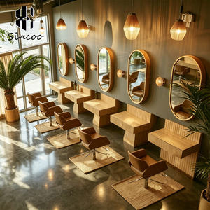 Manufacturer New Fashion Barber Single-sided Oval <b>Mirror</b> Single Styling <b>Mirrors</b> <b>Makeup</b> Hair Salon <b>Mirror</b> Station - Product Image 2