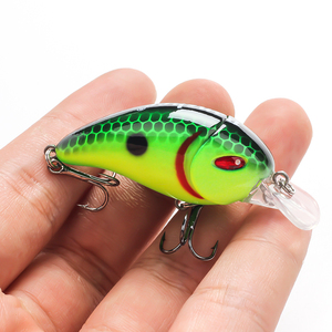 LFC01 Vente en gros Leurre de pêche <span class=keywords><strong>artificiel</strong></span> en plastique dur à manivelle 43mm/6g <span class=keywords><strong>Action</strong></span> flottante pour eau douce et rivière - Product Image 1