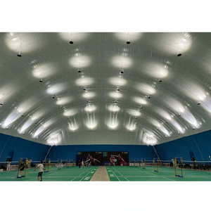 Dôme de sport gonflable grand format en PVDF, imperméable, avec support pneumatique, pour terrain de football, terrain de padel et tennis - Product Image 6