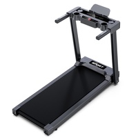 Caminadora Eléctrica Plegable Silenciosa para Uso Doméstico con Pantalla LED, Programas de Ejercicio, Sin Monitor de Frecuencia Cardíaca, Capacidad de 100 kg