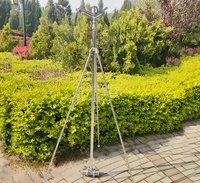 Titans Arroseur de jardin à impact métallique de 1 pouce Couverture de grande surface à 360 degrés pour système d'arrosage de jardin de ferme