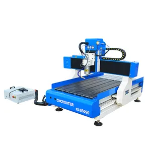 Aluminum t slot table 1.5kw water cooling spindle DSP A11 control smart cnc router with water or oil mist cooling device