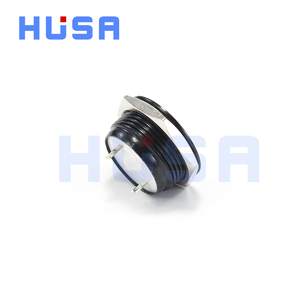 HSUA 19 мм 1No короткий ход мини Водонепроницаемый Мгновенный кнопочный переключатель черный Ультра короткий кнопка включения выключения - Product Image 6