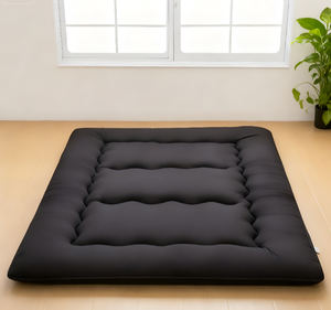 2025 Populaire Verdikte Memory Foam Japanse Futon <span class=keywords><strong>Bed</strong></span> Slaapmatras Vloermatras voor Thuis en Kamperen, Zwart - Product Image 1