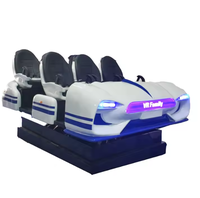 JiaYi JY-6RSC06S Machine de jeu de tir VR 9D, simulateur de cinéma 360° à monnayeur, en PVC, pour parcs d'aventure intérieurs et parcs à thème