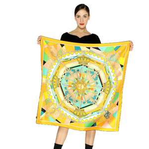 Foulard Quadrato Personalizzato 90x90 in <span class=keywords><strong>Pura</strong></span> <span class=keywords><strong>Seta</strong></span> Satinata 100% 14mm per Donna - Product Image 1