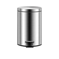 Poubelles à Pédale en Acier Inoxydable Très Vendues 3L/5L/8L/12L pour Cuisine & Salle de Bain Écologique