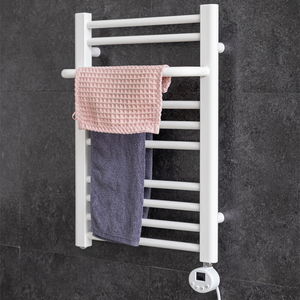 Support mural électrique porte-serviettes chauffant à l'<span class=keywords><strong>eau</strong></span> électrique salle de bain chauffe-serviettes électrique avec minuterie porte-serviettes de bain - Product Image 4