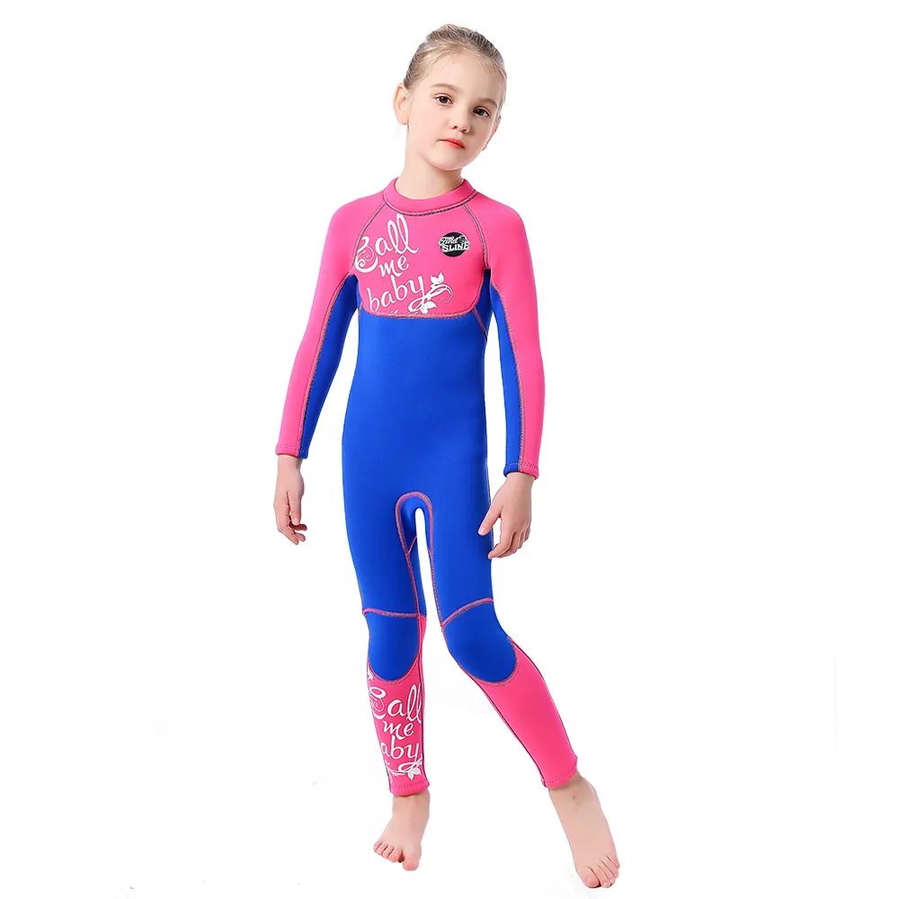 BƠI Jumpsuit Scuba Dive Đồ Bơi Cô Gái 3Mm Neoprene Trẻ Em Thanh Thiếu Niên Wetsuit Shorty Lướt Sóng Phù Hợp Với Lặn Lặn