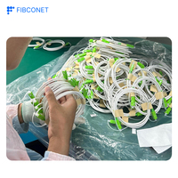 Kabel Patch Fiber Optik Putih Dalam Ruangan Kelas B FTTH SC/UPC-SC/APC LSZH G657A1 Simplex Kabel Patch Serat Optik Fibconet