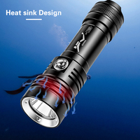 Lampe de plongée Asafee D700 IP68 étanche, 1500 lumens, LED XHP70 rechargeable, plongée sous-marine 30 m, torche de plongée
