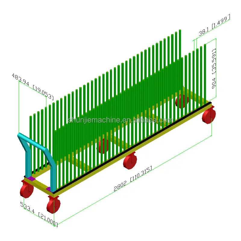 Giỏ Đựng Đồ Bằng Kính Cách Nhiệt 4000lb 40 Khe Kệ Vận Chuyển Bằng Kính Có Bánh Xe Khung Cửa Sổ Dolly