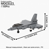 Kit de construction de briques MOC Scène Militaire Avion de Chasse Dassault Rafale Modèle DIY Jouets Créatifs pour Enfants MOC5121