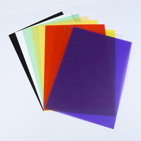 Feuilles de PVC mat colorées flexibles, rouleaux de film plastique rigide pour la production de classeurs de papeterie de bureau