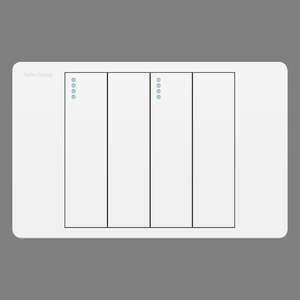 Panel de Distribución de Material para PC con Panel Táctil Ultrafino de 10A y 250V, Interruptor y Enchufe de Pared Blanco Mate, Apto para Hoteles y Hogares - Product Image 4